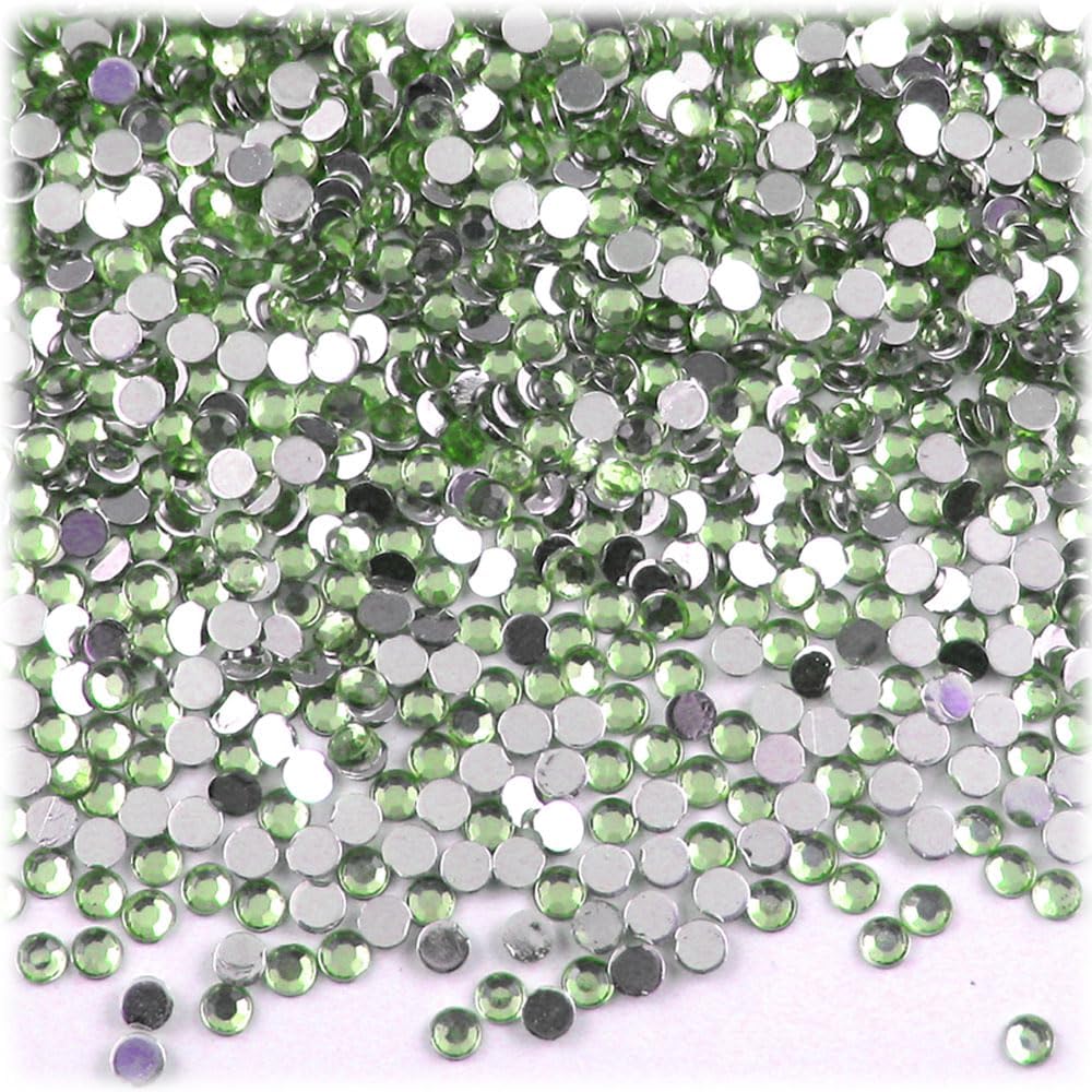 The Crafts Outlet 1,440pc Rhinestones Round 3mm (10ss) Lavender (Light Purple)