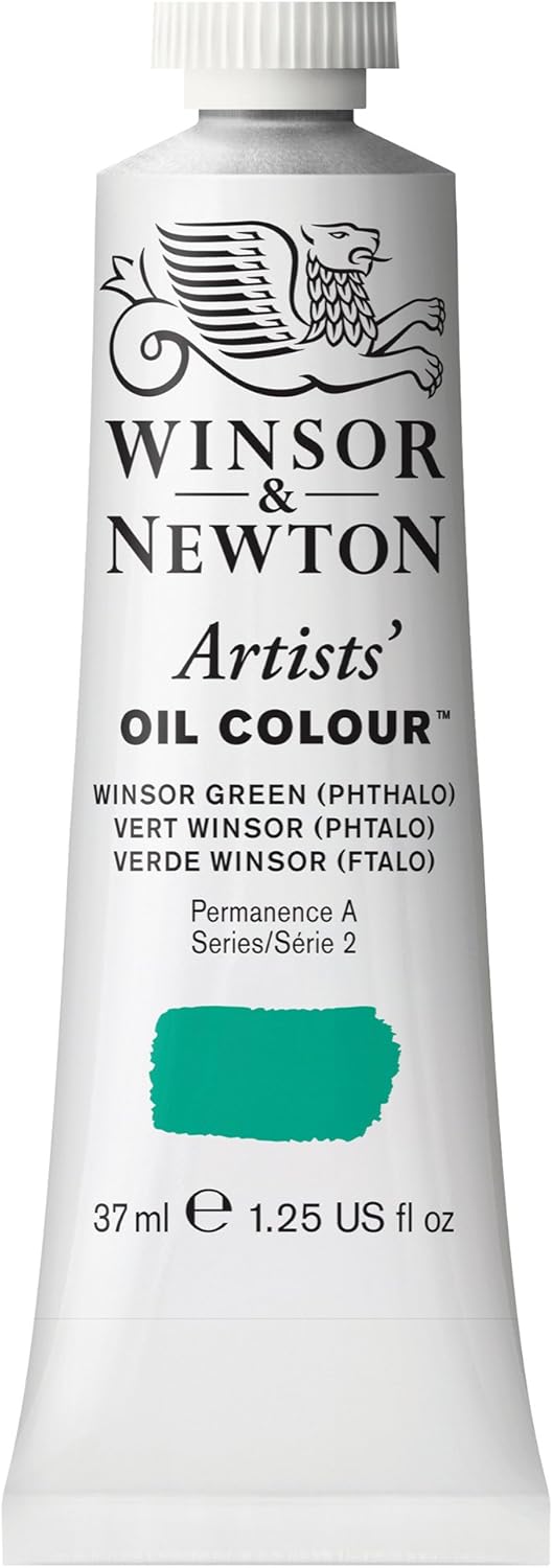 Winsor & Newton Artists' Oil Color, 37ml (1.25 oz) Tube, Winsor Green