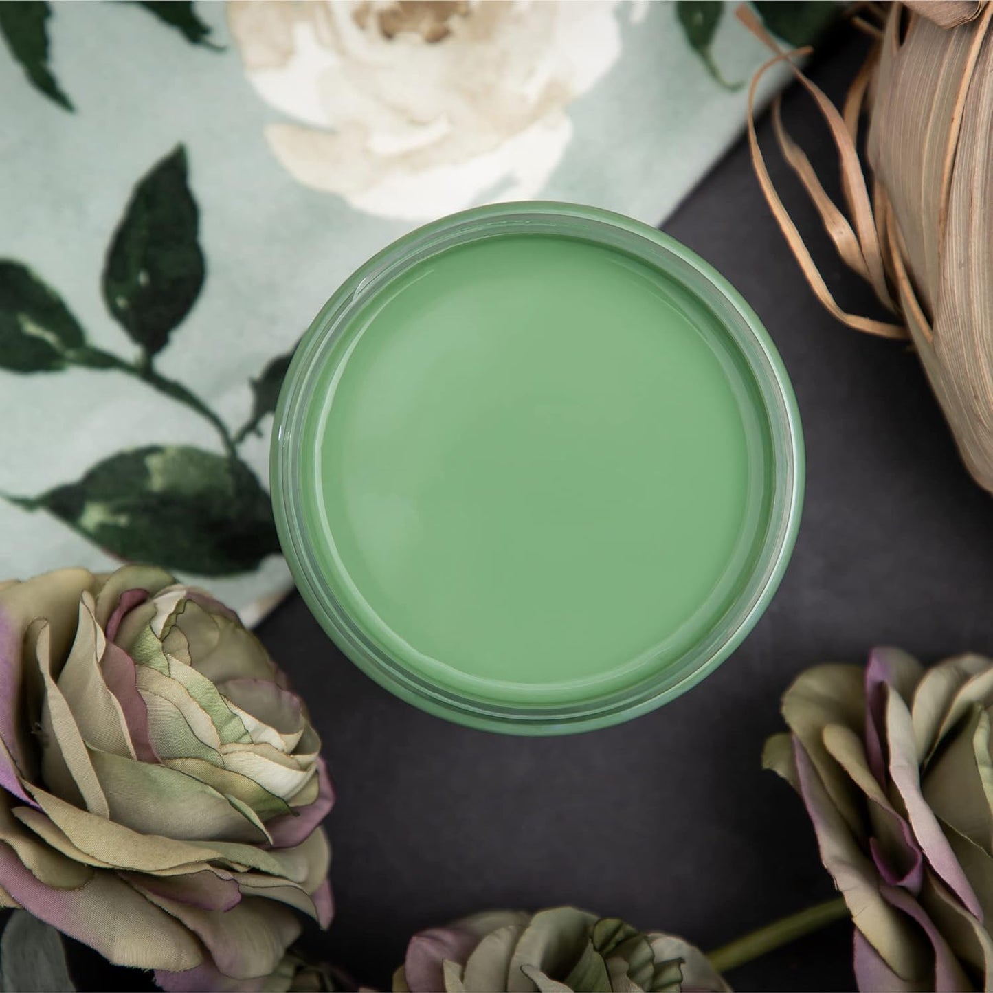 Dixie Belle Paint Company Chalk Finish Furniture Paint - Kudzu (1 Gallon - 128oz) - Matte Natural Green Chic Chalk Mineral DIY Furniture Paint