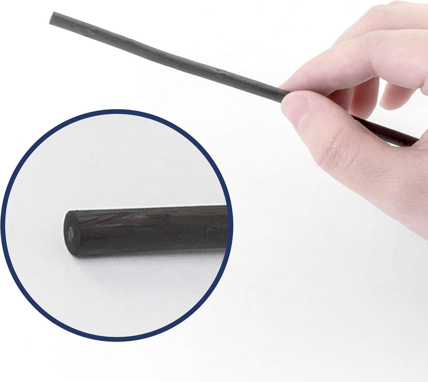 Pacific Arc Artist Vine Charcoal, Medium, Black 12 Pieces, Artist Vine Charcoal Sticks, Medium and Smooth Drawing Charcoal