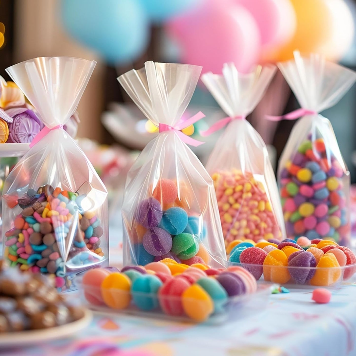 PEASUG 120 PCS Clear Cellophane Wrap, Cellophane Sheets, 6x8 Inches Cello Sheets, Clear Wrapping Paper or DIY Crafts Project, Art, Lights, Window Decoration