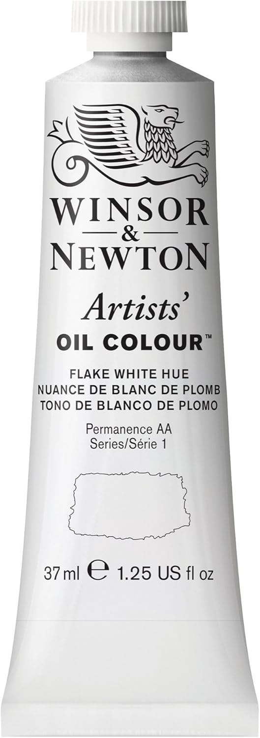 Winsor & Newton Artists' Oil Color, 37ml (1.25 oz) Tube, Flake White Hue