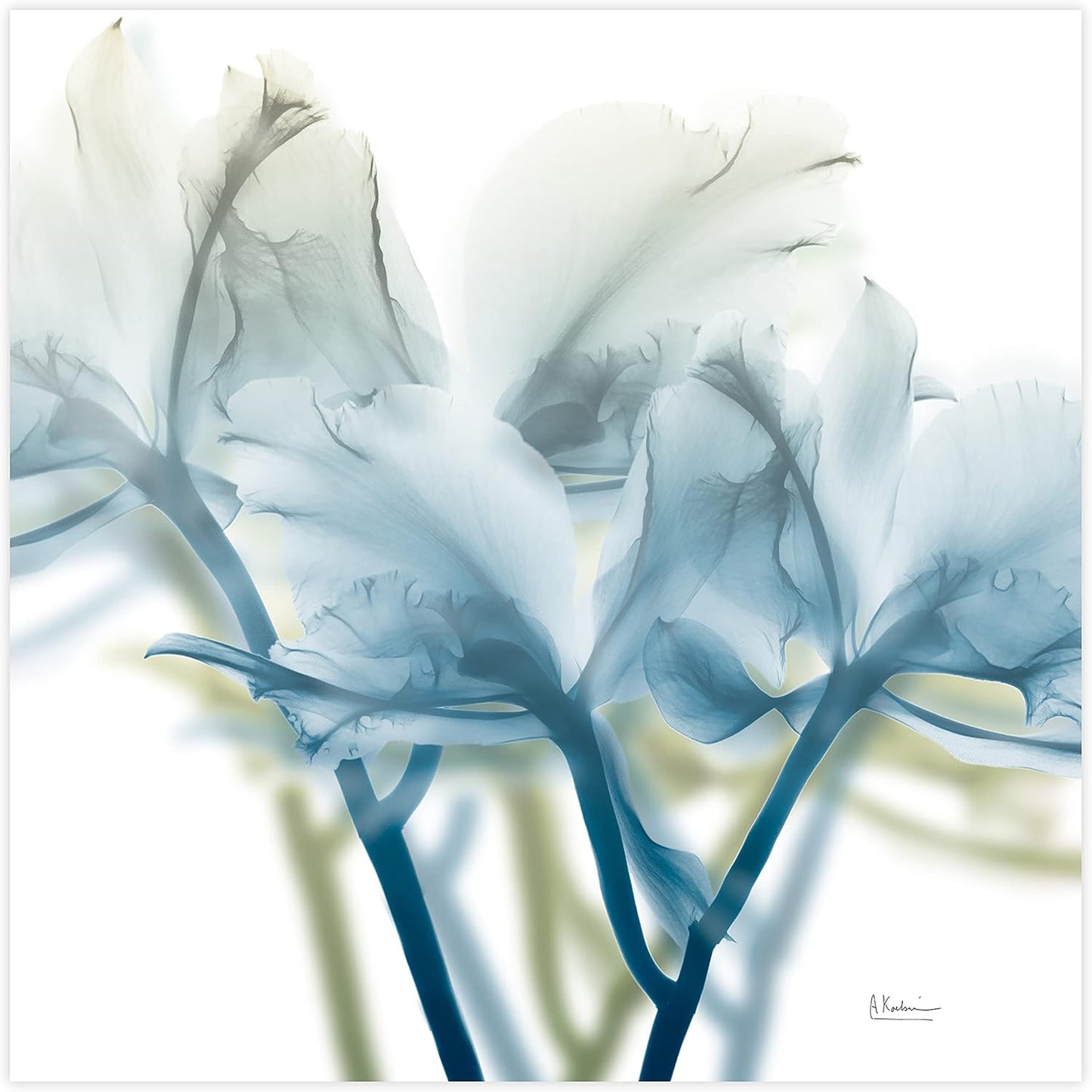 Empire Art Direct Frameless Free Floating Tempered Glass Panel Graphic Wall Art Ready to Hang, 24" x 24", Unfocused Beauty 3