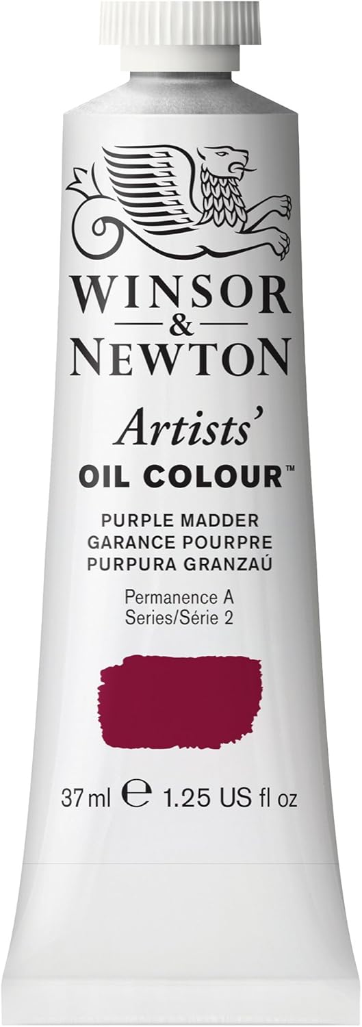 Winsor & Newton Artists' Oil Color, 37ml (1.25 oz) Tube, Purple Madder