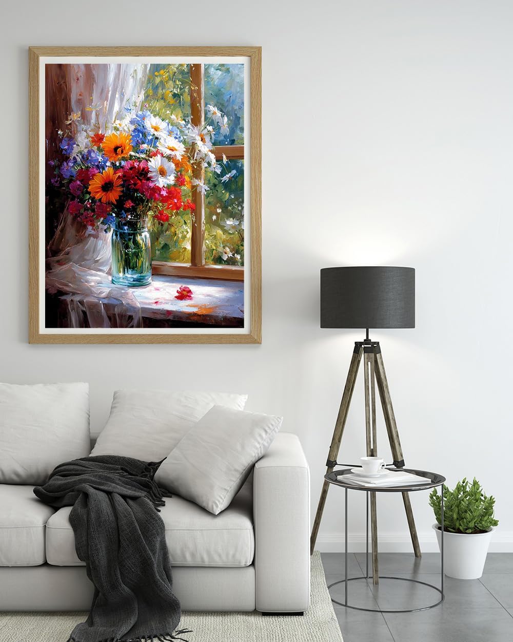 Moohue 14 ct Counted Cross Stitch Kits for Adults Flowers Cross Stitch Patterns Stamped Printed Cross Stitch Kits (Flowers 4)