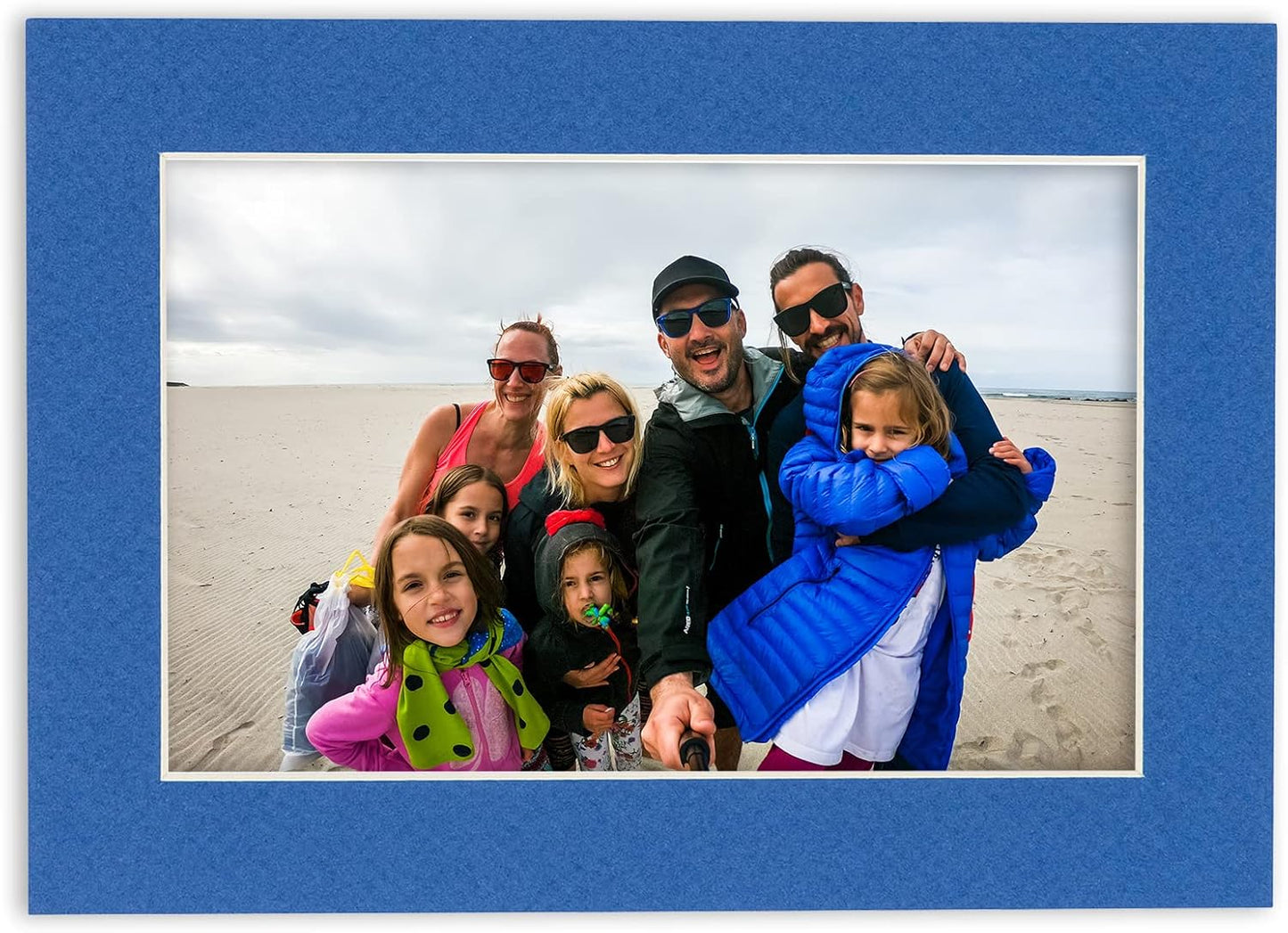 5.5x8.5 Mat for 8.5x11 Frame - Precut Mat Board Acid-Free Royal Blue 5.5x8.5 Photo Matte For a 8.5x11 Picture Frame, Premium Matboard for Family Photos, Show Kits, Art, Picture Framing, Pack of 1 Mat