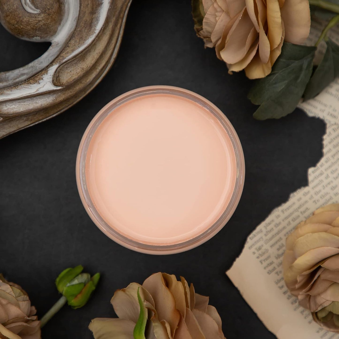 Dixie Belle Paint Company Chalk Finish Furniture Paint - Apricot (4oz) - Matte Pastel Orange Chic Chalk Mineral DIY Furniture Paint