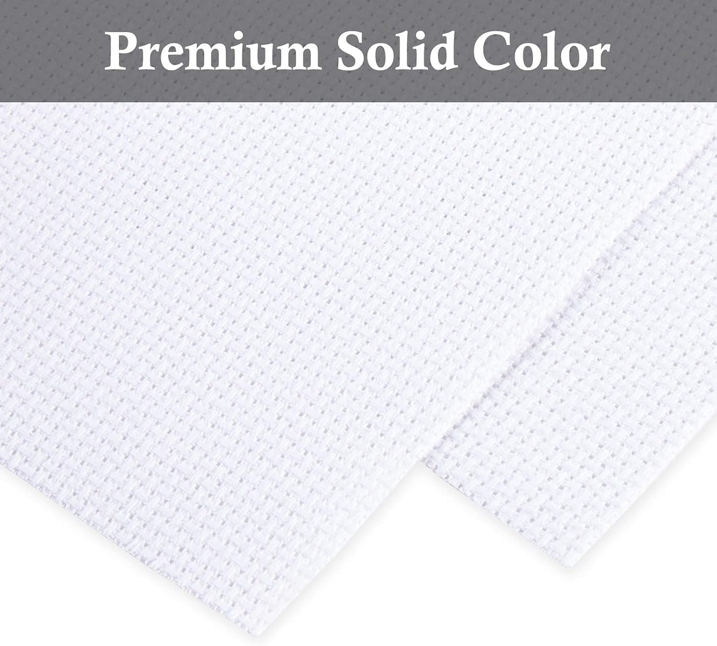 Aida Cloth Big Size 16 Count, White Cross Stitch Fabric, 39 inch by 60 inch