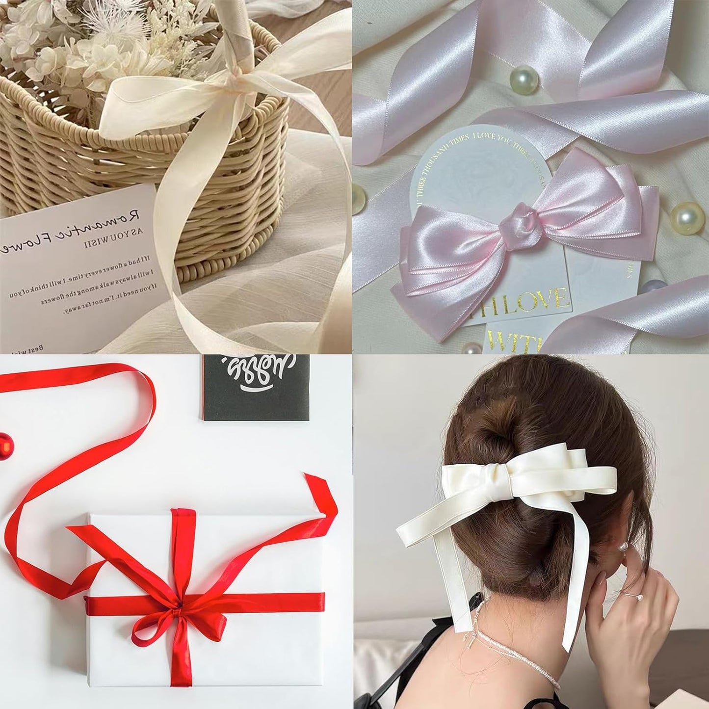 Rust Satin Ribbon 1" X 50 Yards Solid Color Double Faced Ribbons Perfect for Crafts Wedding Decor Bow Making Arts Sewing and More