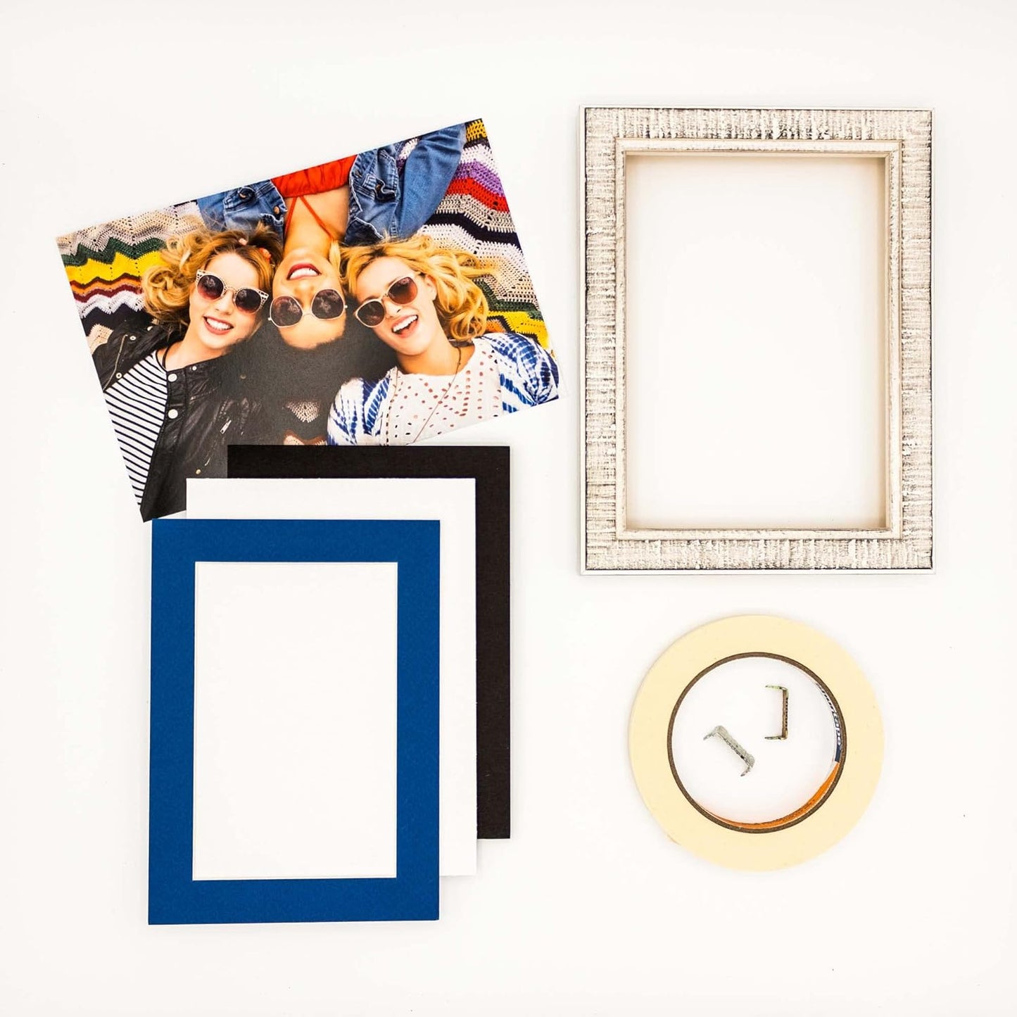 5x7 Mat for 8.5x11 Frame - Precut Mat Board Acid-Free Show Kit with Backing Board, and Clear Bags Royal Blue 5x7 Photo Matte Made to Fit a 8.5x11 Picture Frame Matboard for Framing, Pack of 100 Mats
