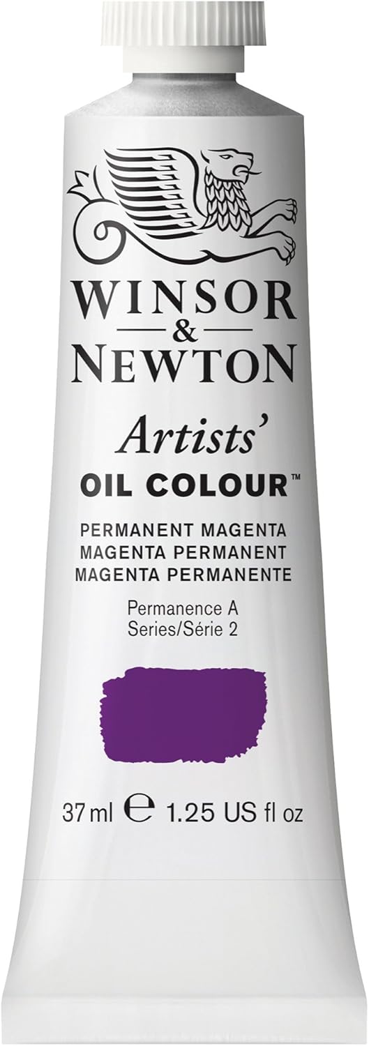 Winsor & Newton Artists' Oil Color, 37ml (1.25 oz) Tube, Permanent Magenta