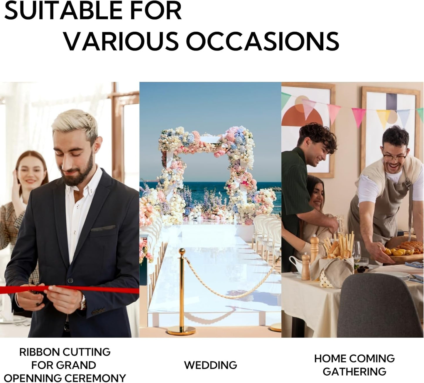 4 Inch 25 Yard Wide Satin Ribbon Black, Solid Fabric Large Ribbon Roll for Cutting Ceremony Wedding Opening Party Decoration, Chairs, Sewing, Festival Pageant Sashes