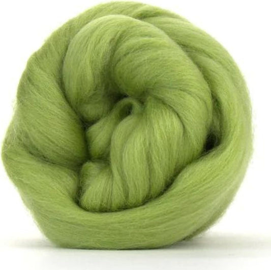 Revolution Fibers Merino Wool Combed Top | 1 lb Premium Wool Roving | 22 Micron, Best Merino Wool for Spinning, Tapestry, Needle Felting, Big Yarn Roving and Wall Hangings (Sage Green)