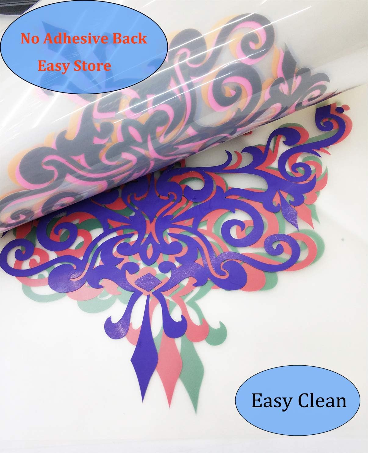 Guangyintong 12" x 12ft Heat Transfer Vinyl Rolls - Purple Matte Surface HTV for T-Shirts - Easy Cut & Weed for Heat Vinyl DIY Design