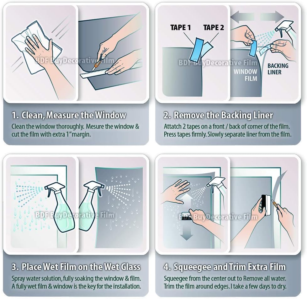 BDF EXNA20 Exterior Window Film Daytime Privacy and Heat Control Natural Black 20 (Dark) - 36in X 50ft