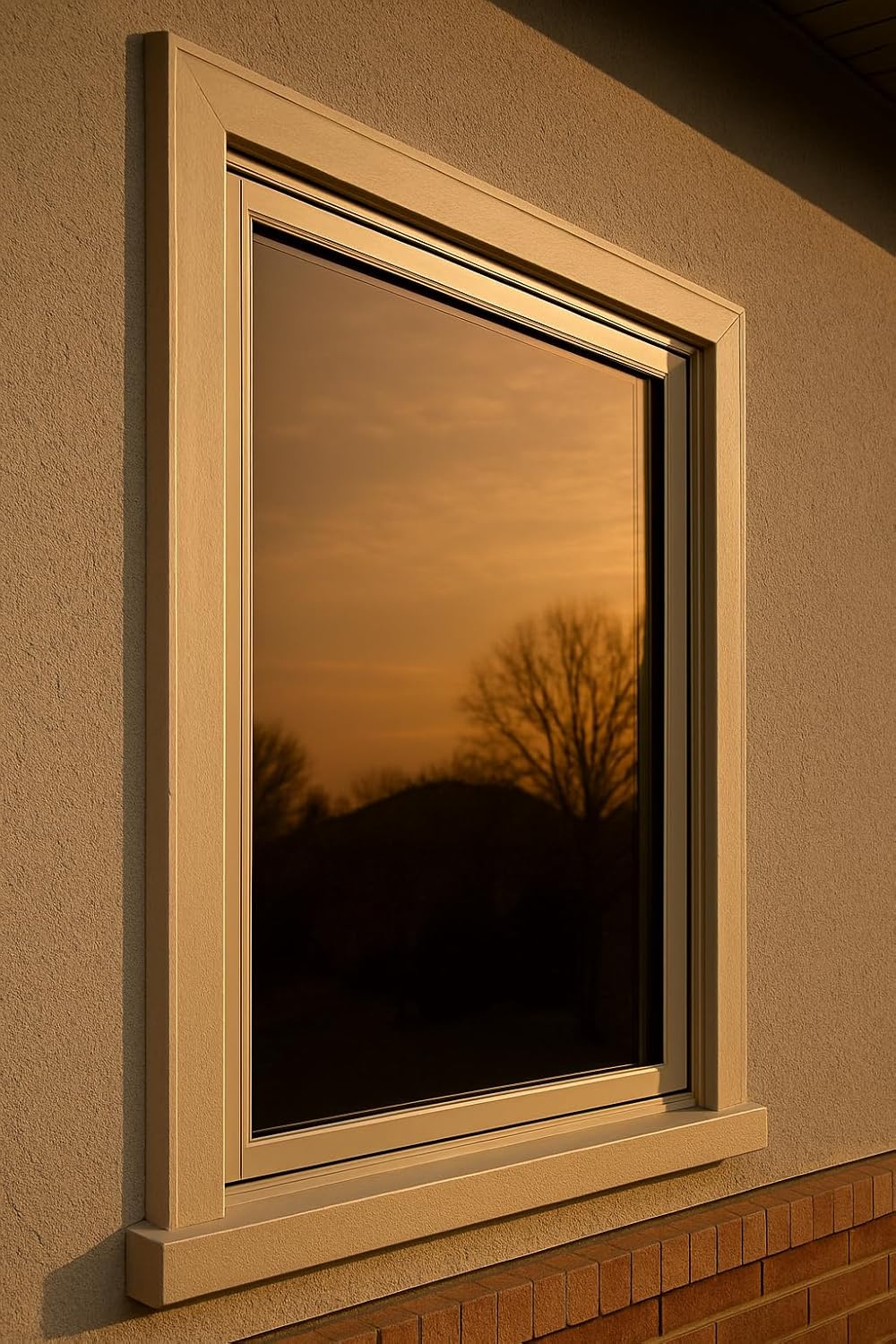 Rockrose Professional Window Tint for Home – One Way Privacy Window Film for Home Offices Heat Blocker Reflective Adhesive Mirror Tint with 99% UV Block – Bronze-Silver 60in x 100FT