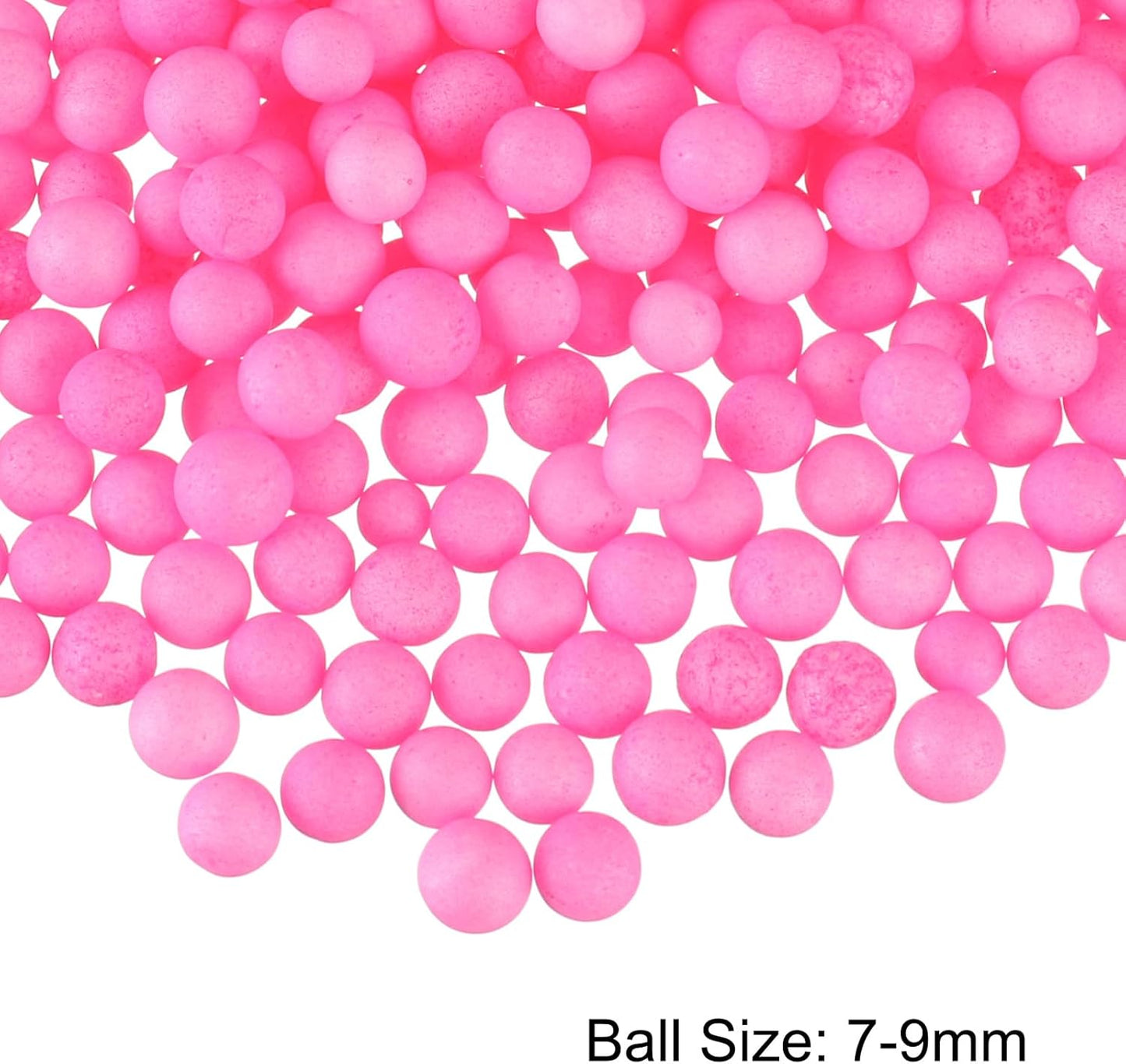 MECCANIXITY Foam Beads Foam Balls 7-9mm for Wedding and Party Decorations, Tiny Packing Balls, Arts DIY Crafts Supplies (Light Pink,1 Pack Approx 3000pcs)