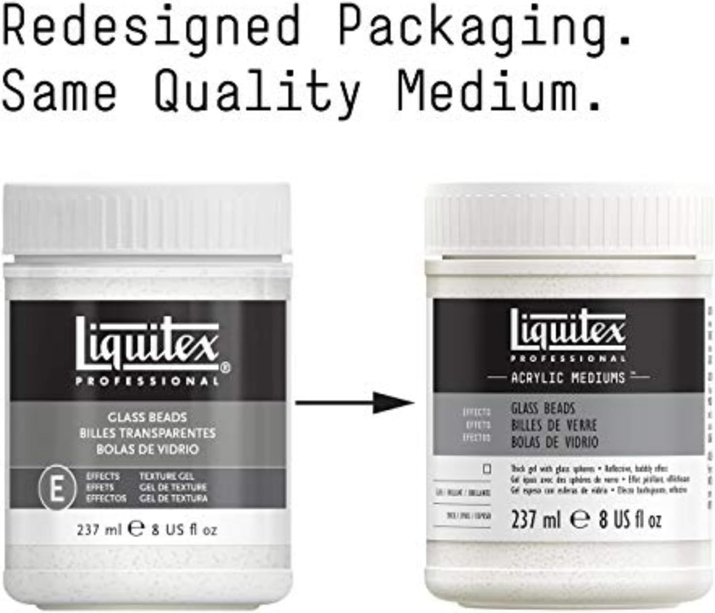 Liquitex Professional Effects Medium, 237ml (8-oz), Glass Beads