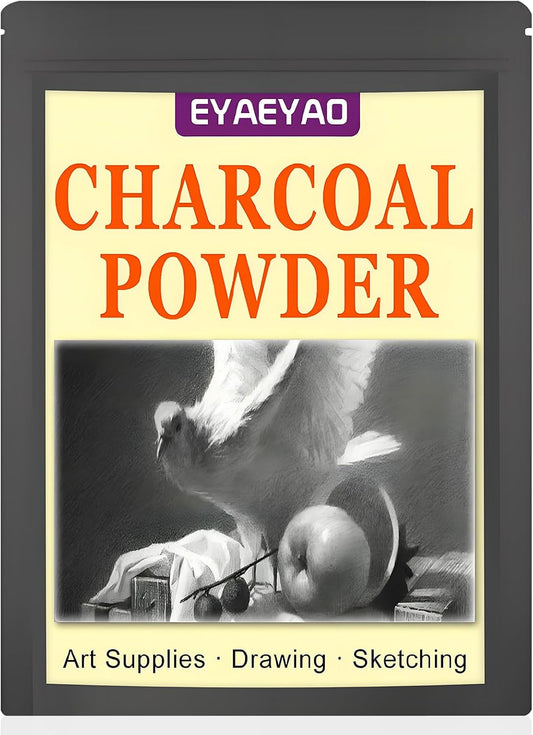 Premium Charcoal Powder for Drawing & Sketching - 2 lbs Fine Art Charcoal, Ideal for Shading, Blending - Professional & Beginner Artist Supplies (2 Pounds)
