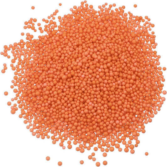 MECCANIXITY Foam Beads Foam Balls 2-3mm for Wedding and Party Decorations, Tiny Packing Balls, Arts DIY Crafts Supplies (Bright Orange,1 Pack Approx 8000pcs)