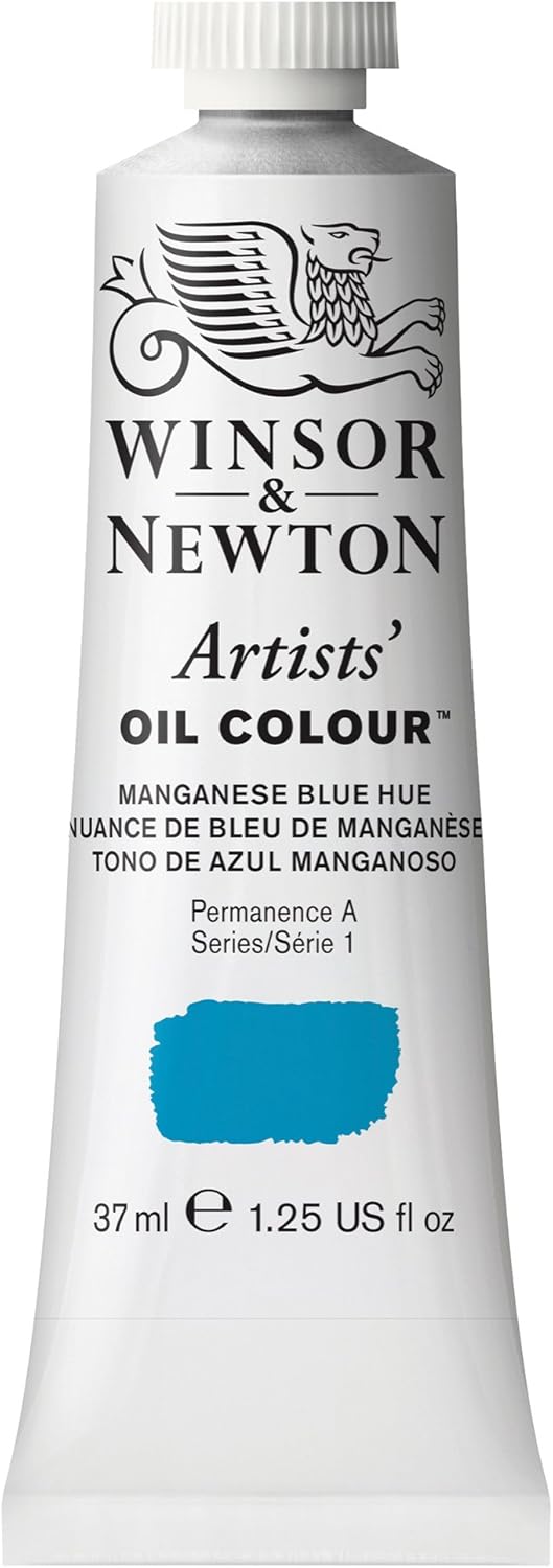 Winsor & Newton Artists' Oil Color, 37ml (1.25 oz) Tube, Manganese Blue Hue