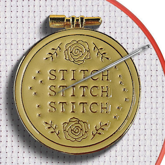 Magnetic Needle Minder Magnet Embroidery Accessories and Supplies Embroidery Needle Holder Cross Stitch Holder Needlework Supplies (Cardinal) (Gold)