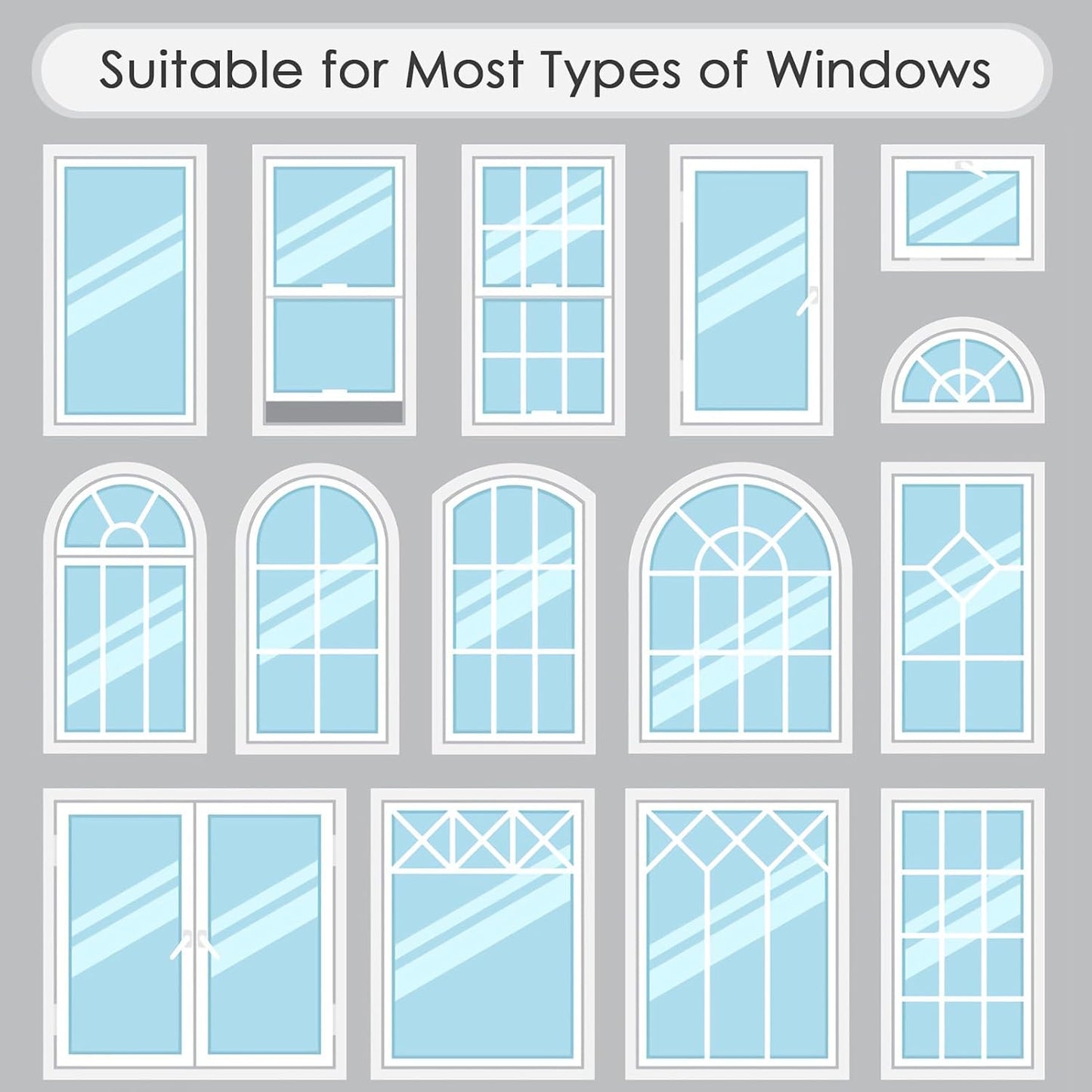 DKTIE Frosted Window Film with Installation Tools Privacy Window Film Frosted Window Sticker Static Cling Film Decorative Window Cling for Home Office UV Protection 35.4 x 78.7 Inch