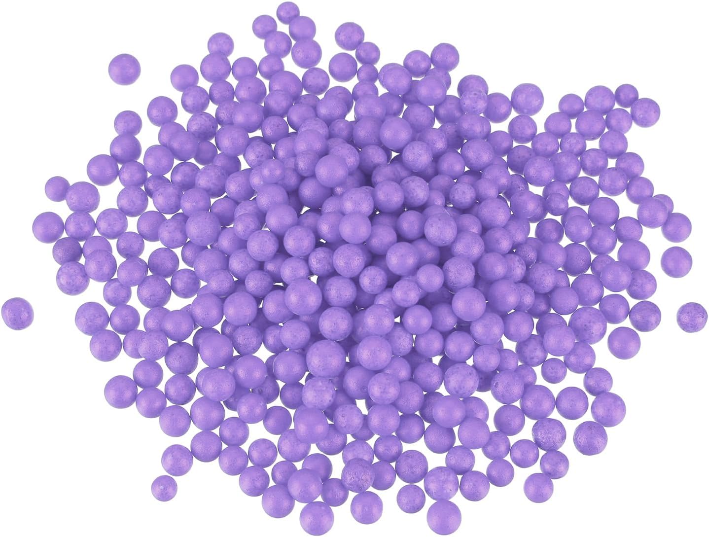MECCANIXITY Foam Beads Foam Balls 7-9mm for Wedding and Party Decorations, Tiny Packing Balls, Arts DIY Crafts Supplies (Bright Purple,1 Pack Approx 3000pcs)