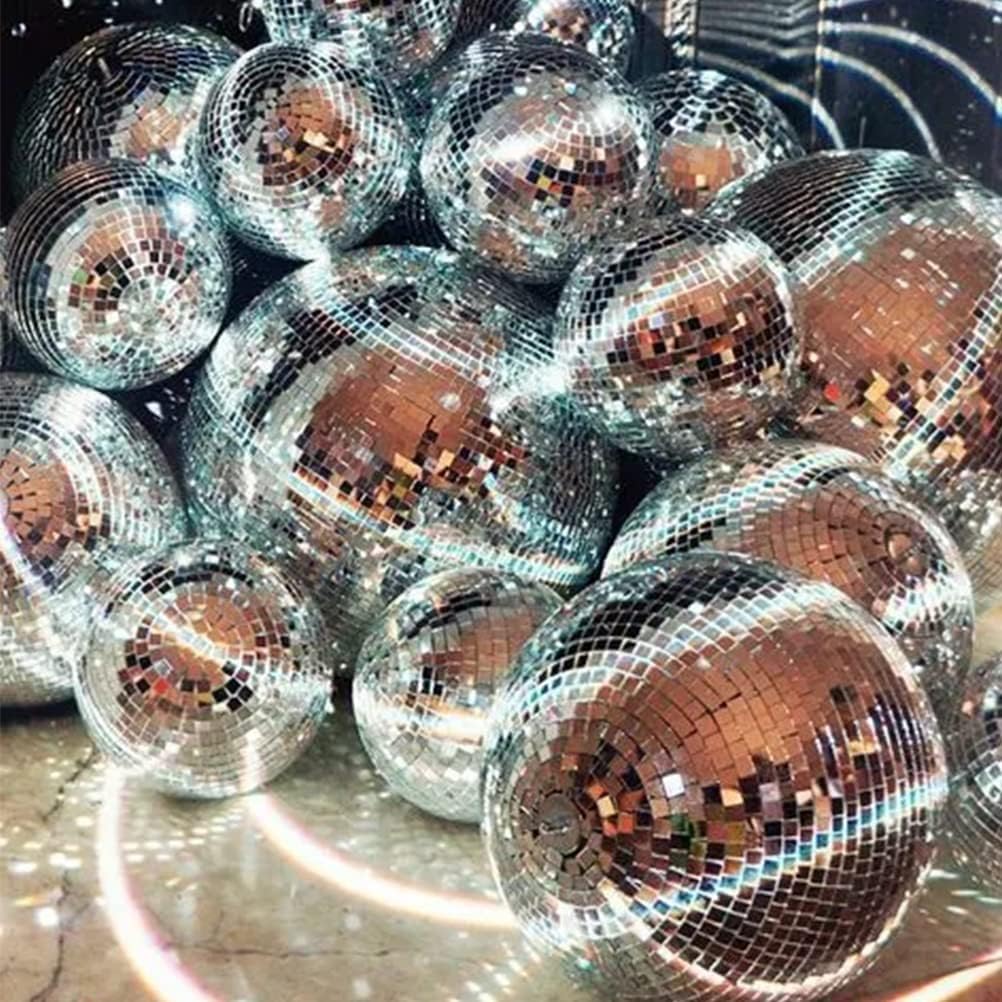 OTYMIOW 12000Pieces Self-Adhesive Mirror Tiles Disco Ball Mirror Tile Square Glass Mosaic Stickers Mini Tile for Craft DIY Glass Tiles Decorations Making (5 x 5 mm Silver)