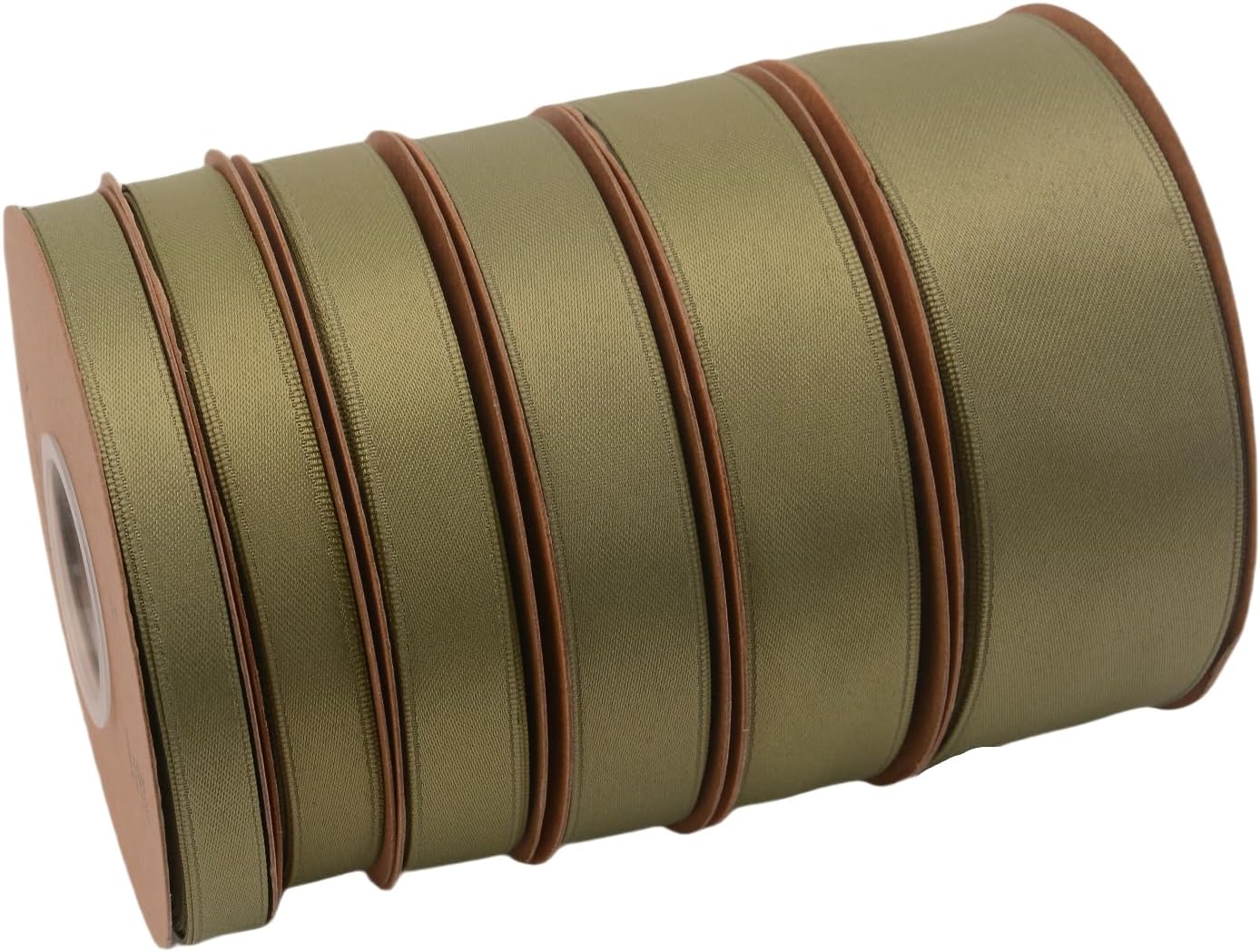 Double Side Satin Ribbon, Continuous 20 Yards,Use for Craft Bows Bouquet, Gift Wrapping, Wedding Decoration, Floral Arrangement (Army Green, 1-1/2 inch)