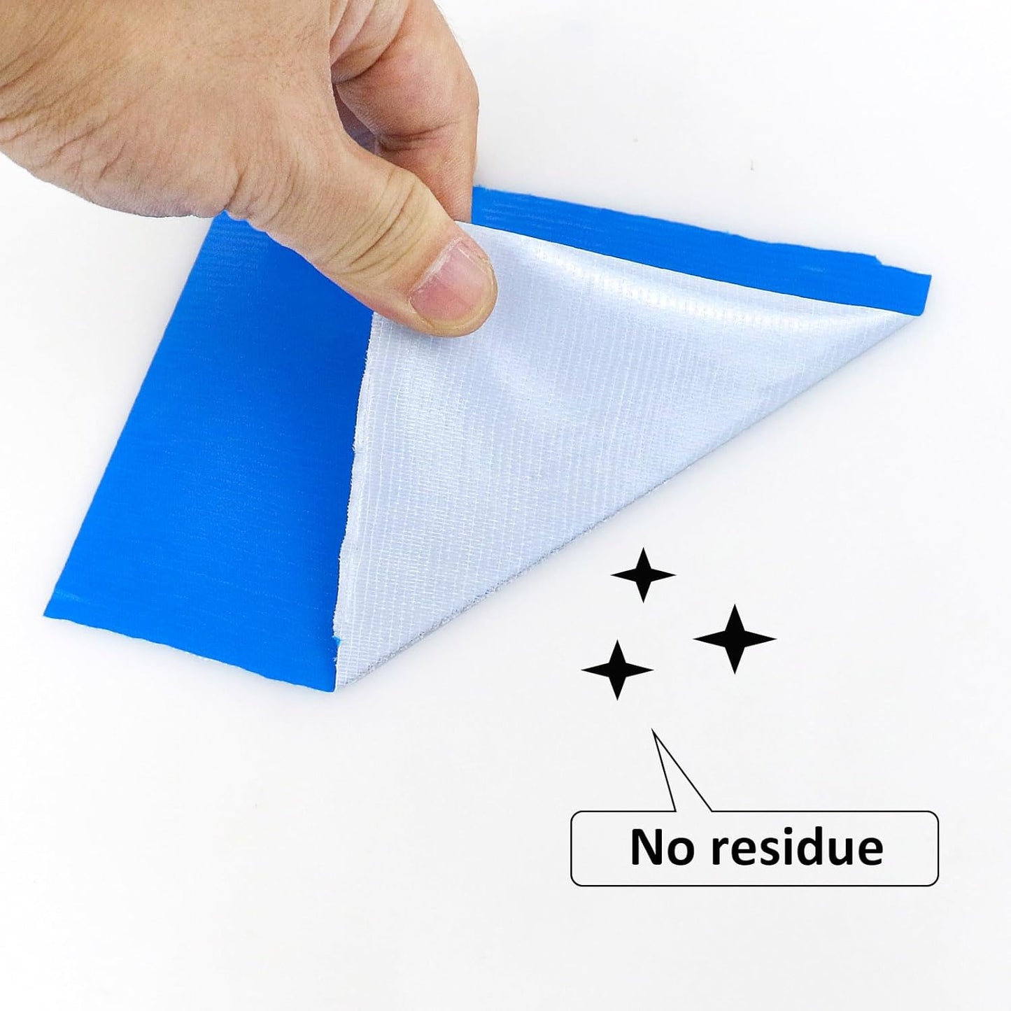 BOMEI PACK 6" Blue Duct Tape,Wider Roll,6 Inches x 60 Yards,9 Mil Thick Heavy Duty,Waterproof,Flexible,No Residue and Tear by Hand,Multi-Use for Indoor & Outdoor Repairs