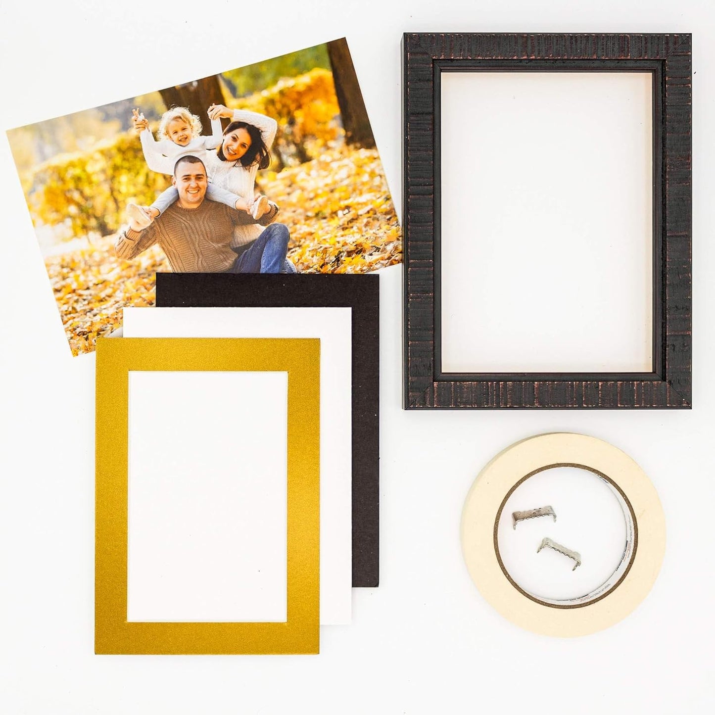 Poster Palooza 11x14 Gold Mat for 8.5x11 Photo - Metallic Gold Picture Matboard for Frames Measuring 11 x 14 Inches - Bevel Cut Matte to Display Art 8.5 x 11 Inches - ONE MAT