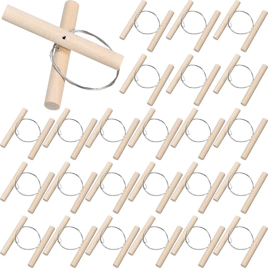 Yalikop 30 Pcs Wire Clay Cutter with Wood Handle Easy to Use Steel Wire Cutting Tools Cheese Dough Cutting Pottery Tools for Mud Line Pottery Clay Ceramic Art Sculpture Carving Tool Supplies