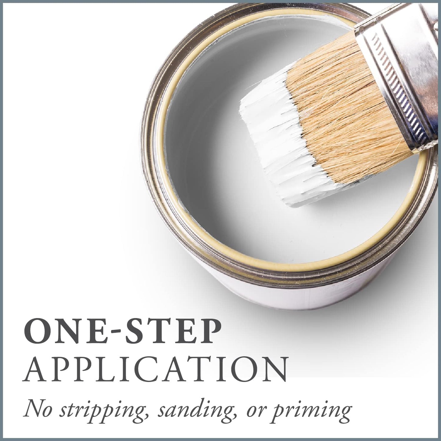 AMY HOWARD AT HOME Chalk-Based One Step Paint for Furniture, Cabinetry, Decor, Finish, and More | No Stripping, Sanding, or Priming | Ultra-Light Base | 16 Ounce | Weybridge White