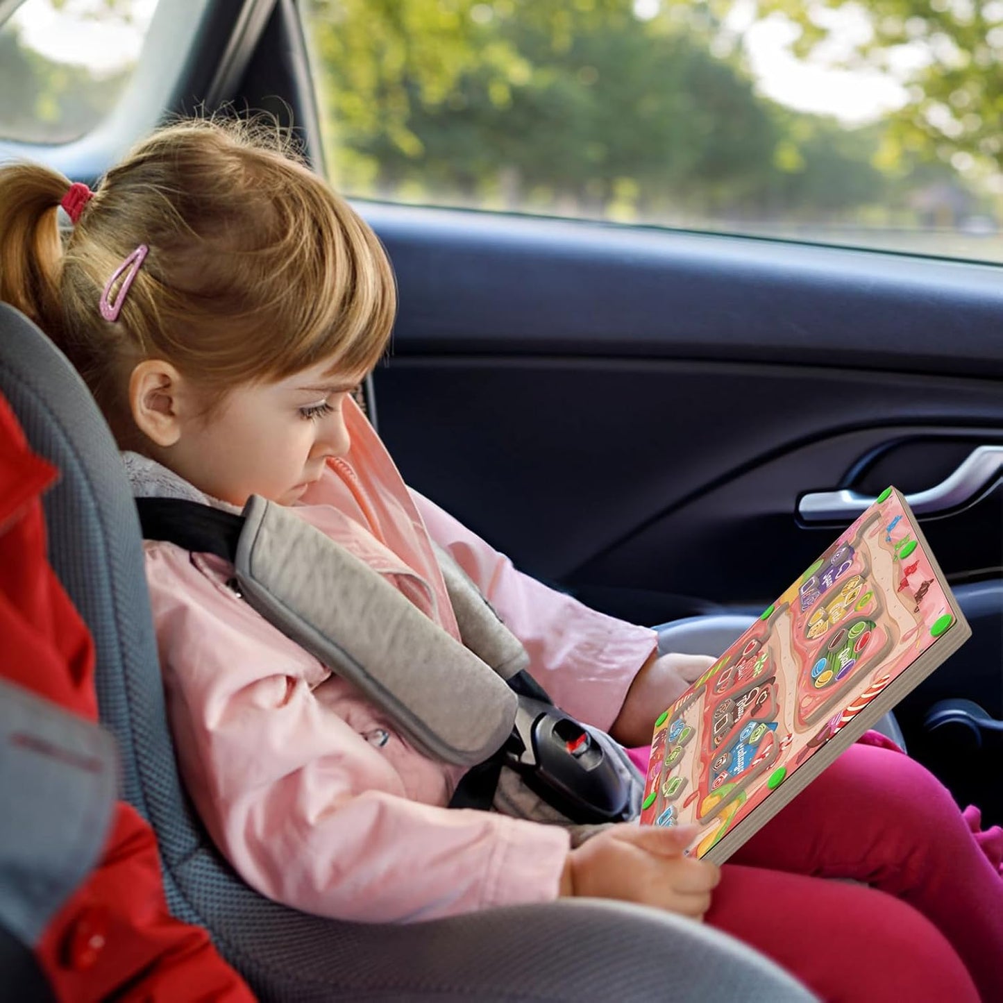 Magnetic Color & Shape Maze - Montessori Toys for 3 Years Old Girl Boy, Color and Shape Sorting Toy, Magnetic Activity Puzzle Board for Kids, Fine Motor Skill Game