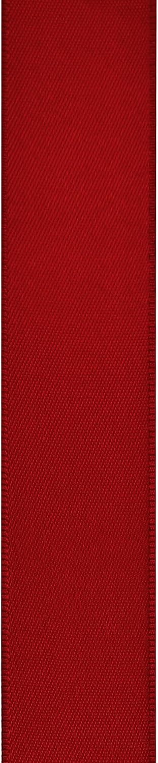 LIUYAXI Red Double Faced Satin Ribbon, 1-1/2" X Continuous 25 Yards, Ribbons Perfect for Gift Wrapping Wedding Bouquet Decor DIY Craft Bow Making & Other Projects
