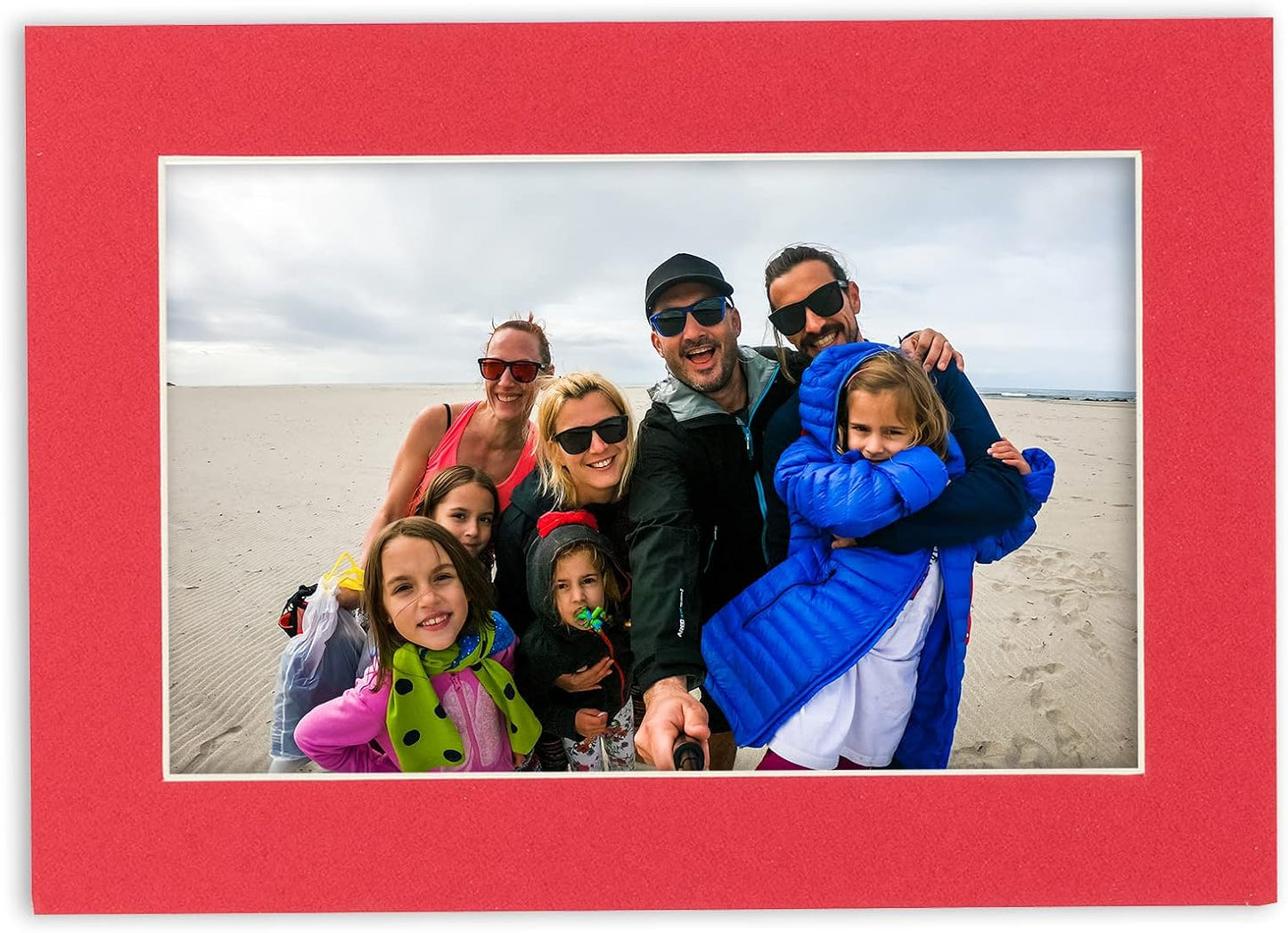 Pack of 25 Acid Free 11x14 Mats Bevel Cut for 8.5x11 Photos - Cardinal Red Precut Matboards With Backing Boards and Clear Photo Mat Bags For Pictures, Photos, Framing - 4-ply Thickness