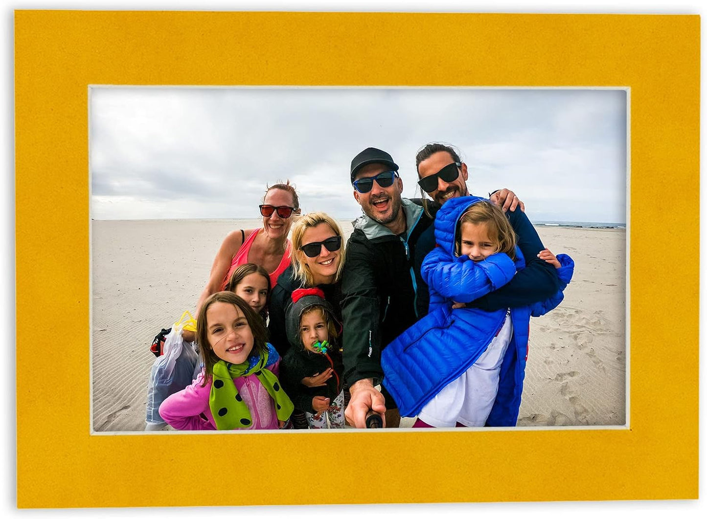 Pack of Ten Acid Free 11x14 Mats Bevel Cut for 8.5x11 Photos - Bright Yellow Precut Matboards With Backing Boards and Self Seal Bags for Pictures, Framing - 4-ply Thickness