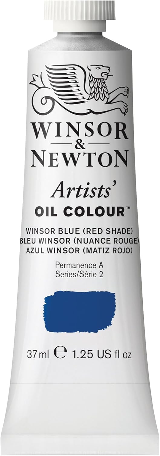 Winsor & Newton Artists' Oil Color, 37ml (1.25 oz) Tube, Winsor Blue Red Shade