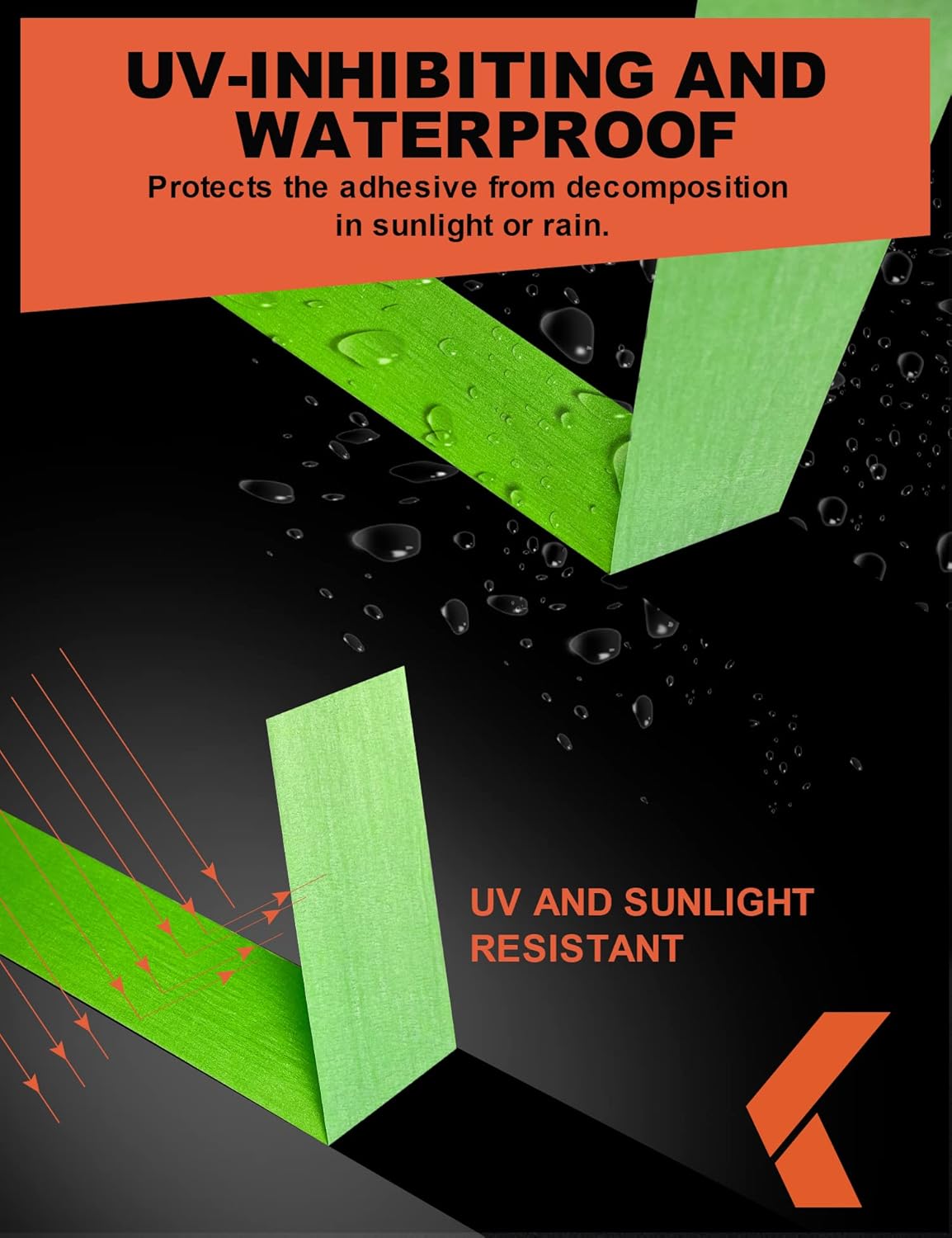 Painters Tape for Car - Green No Residue Automotive Masking Tape - Heat Resistant for Paint Booth, 1.88 Inches x 60 Yards, 4 Rolls