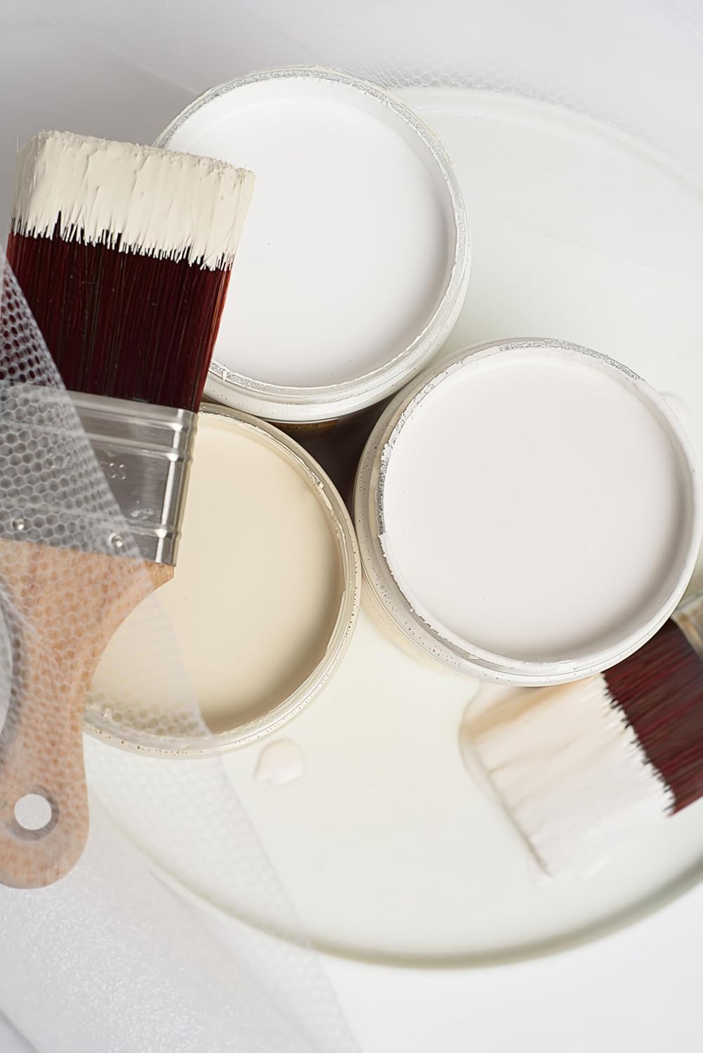 Dixie Belle Paint Company Chalk Finish Furniture Paint - Drop Cloth (1 Gallon - 128oz) - Matte Linen White Chic Chalk Mineral DIY Furniture Paint