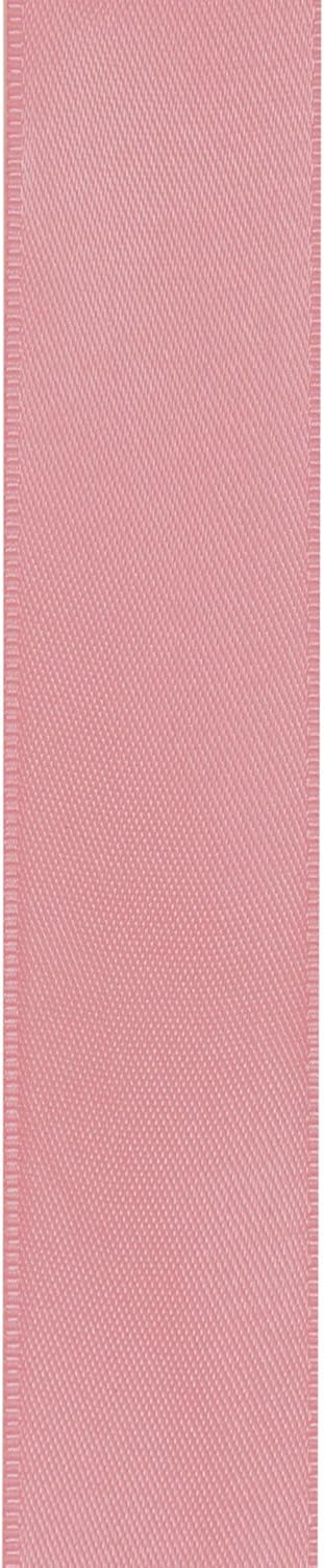 LIUYAXI Rose Gold Satin Ribbon, Double Faced 1/2" X Continuous 25 Yards Ribbons Perfect for Gift Wrapping Bows Bouquet Wedding Craft and More