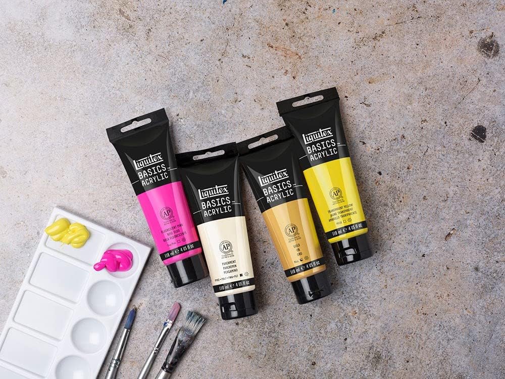 Liquitex BASICS Acrylic Paint, 118ml (4-oz) Tube, Ivory Black