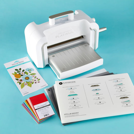 Spellbinders Platinum Die Cutting and Embossing Machine (8.5 Inch Platform (Machine, die and cardstock))