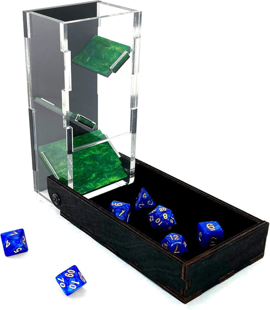 C4Labs Colour Lux Drawbridge Dice Tower - Verdant Green