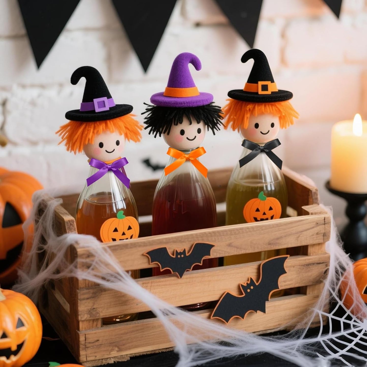 3/8 Inch Orange Ribbon, 25 Yards Orange Stain Ribbon for Gift Wrapping, Halloween, Christmas and Birthday Party Decoration, Craft, Flower Bouquet, Sewing