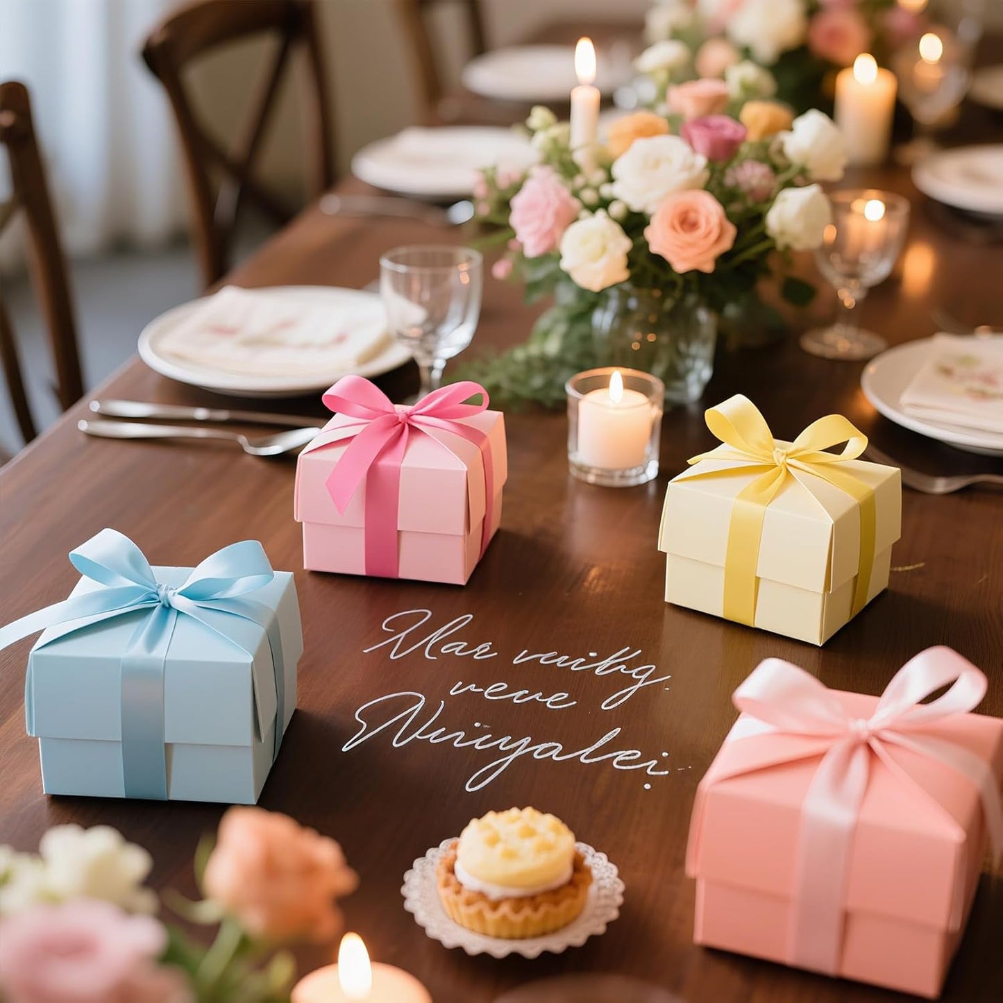 5/8 Double-Faced Satin Ribbon 50 Yards Set,“Morning Meadow”–10 Nature Colored Ribbon Bulk for Gift Wrapping, Crafts, Flower Bouquet, Easter, Wedding, Party Decor, Teacher Kids, Hair & Bows