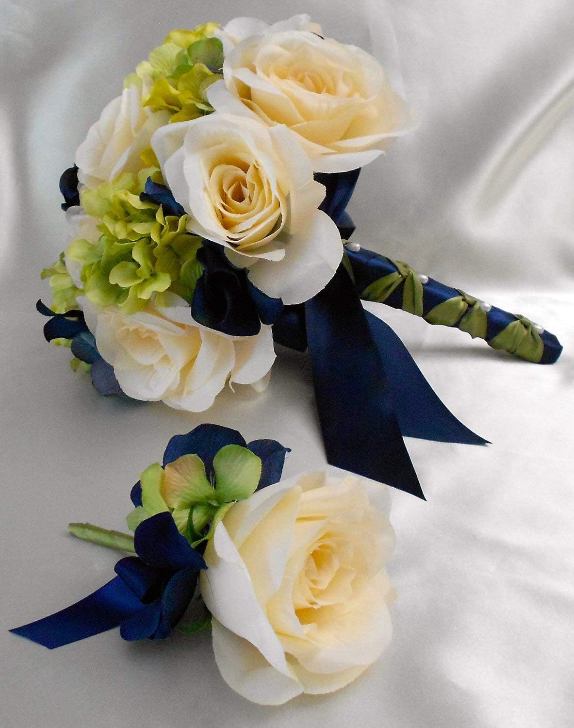 YAMA Navy Blue Double Face Satin Ribbon - 1 Inch 25 Yards for Gift Package Wrapping,Floral Design,Hair Bow Clip Making,Crafting,Sewing,Wedding Decor, Navy