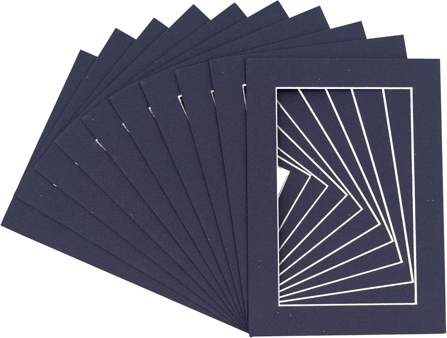 11x14 Mat for 8.5x11 Photo - Precut Navy Picture Matboard for Frames Measuring 11 x 14 Inches - Bevel Cut Matte to Display Art Measuring 8.5 x 11 Inches - Acid Free Pack of 25 MATS