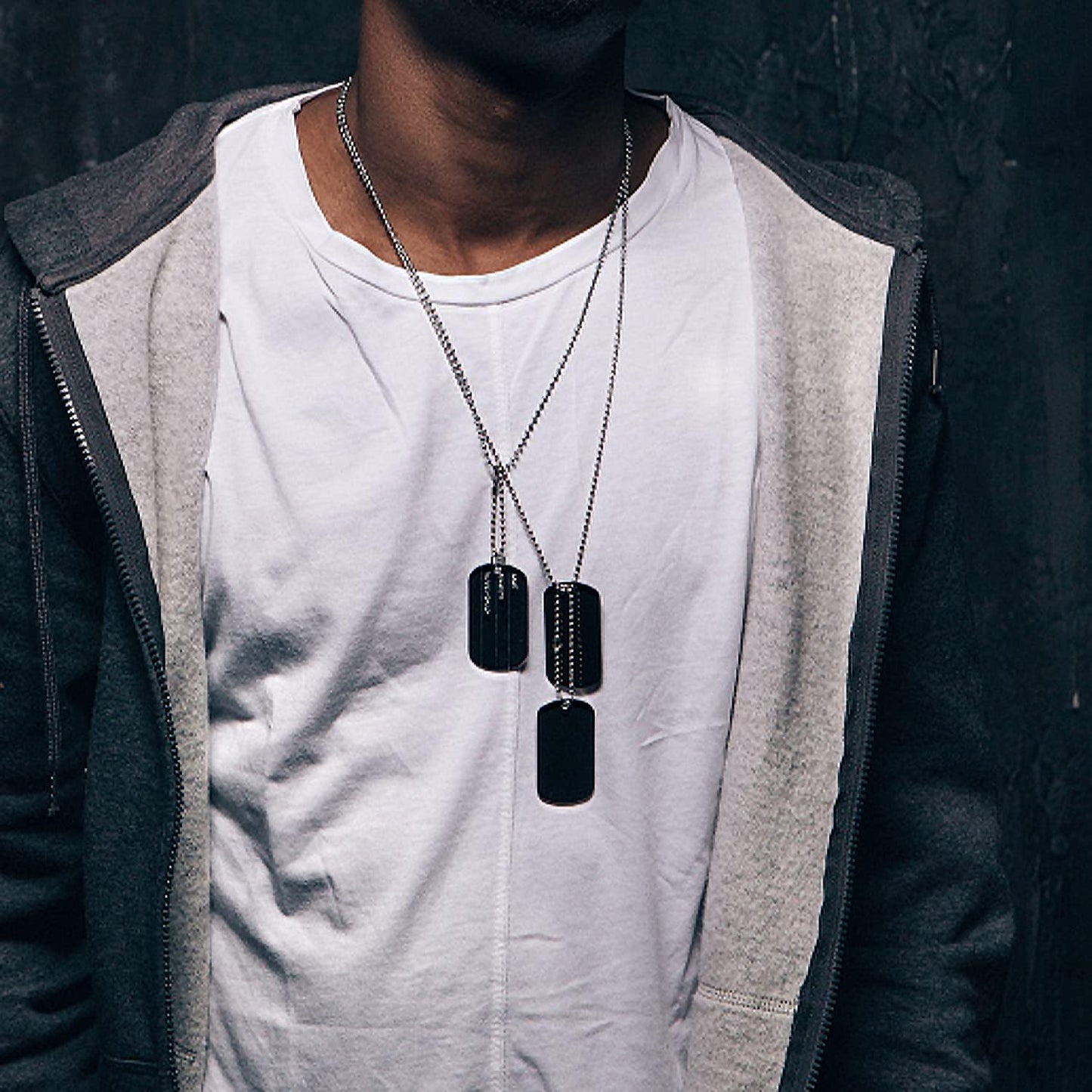 Jishi 33ft Stainless Steel Ball Chain 2mm Bead Dog Tag Chain Beaded Necklace Chains for Jewelry Making Bracelet Military Crafts, Silver Metal Pull Chain Small Ball Bead Chain Roll w/20 Connectors